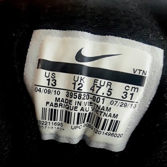 2010 Black and Grey Nike Air Alvord 8 - Picture 7 of 7